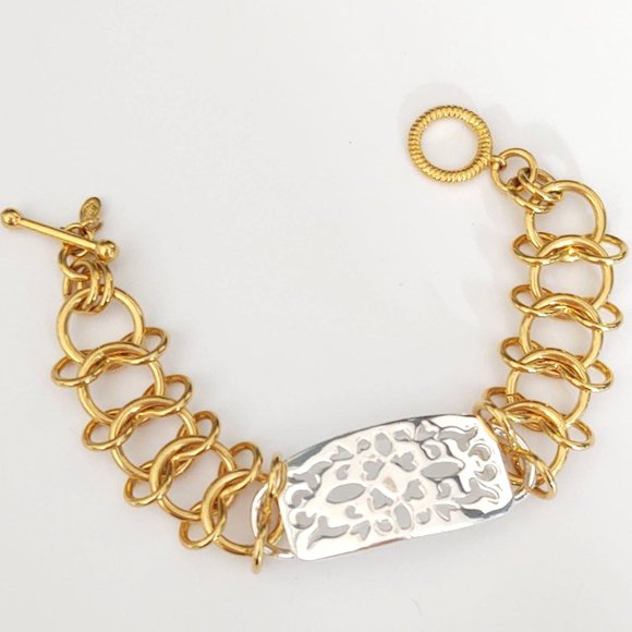 Premier Designs Jewelry - Gold and silver toggle close bracelet